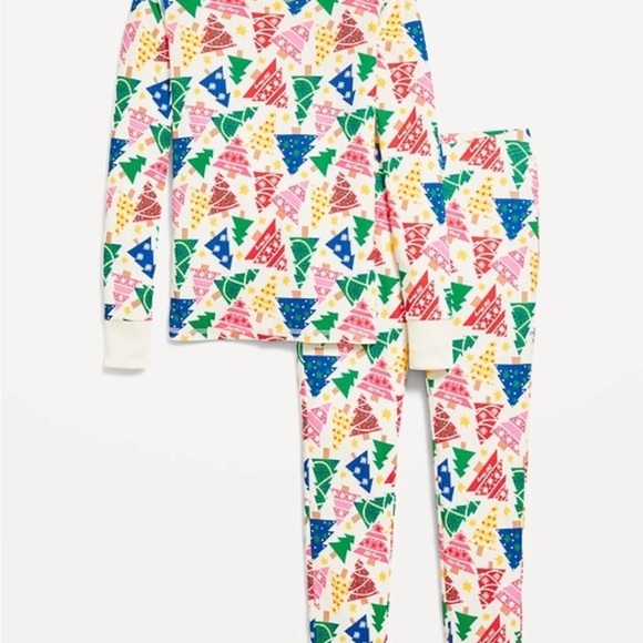 Old Navy Red and Pink Pajama Sets with Festive Design - Picture 1 of 2